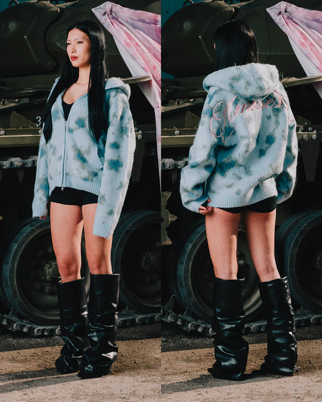 AQUA KNITTED ZIP - Image 4