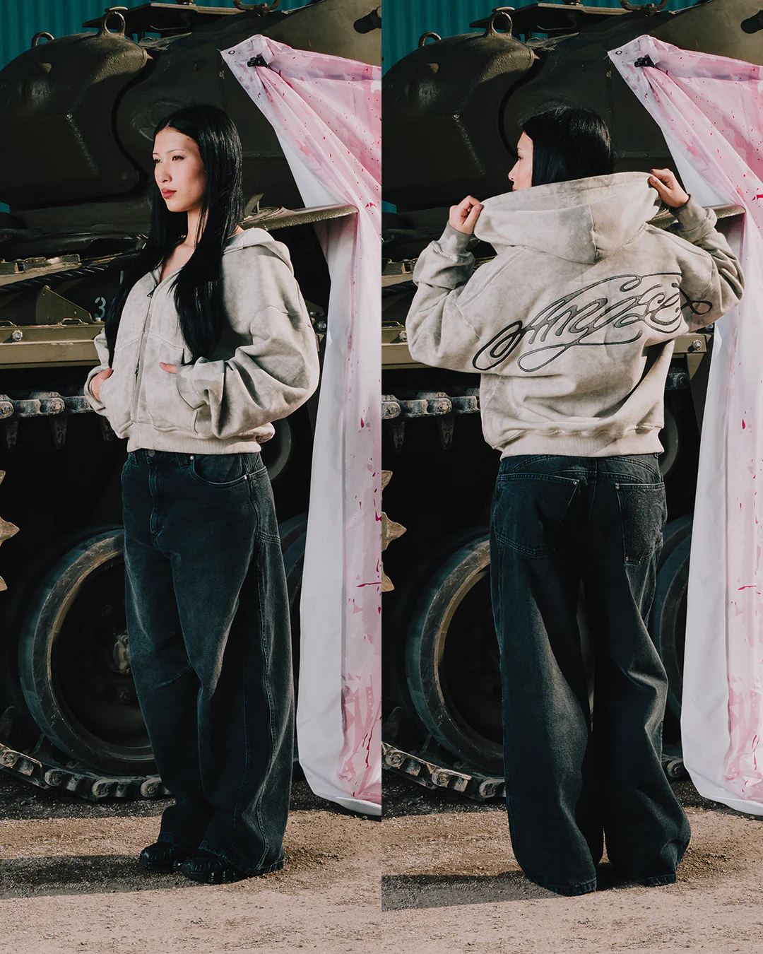 INK ZIP-HOODIE - Image 3